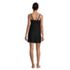 Women's Chlorine Resistant Tummy Control Square Neck Swim Dress One Piece Swimsuit with Shorts, Back