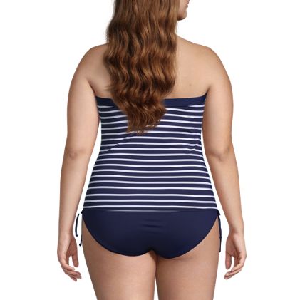Women's Plus Size Bandeau Tankini Swimsuit Top - image 2