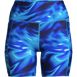 Women's Plus Size Chlorine Resistant High Waisted 6" Bike Swim Shorts with UPF 50 , Front