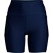Women's Chlorine Resistant High Waisted 6" Bike Swim Shorts with UPF 50 , Front