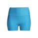 Women's Plus Size 6" High Waisted Bike Swim Shorts, Front