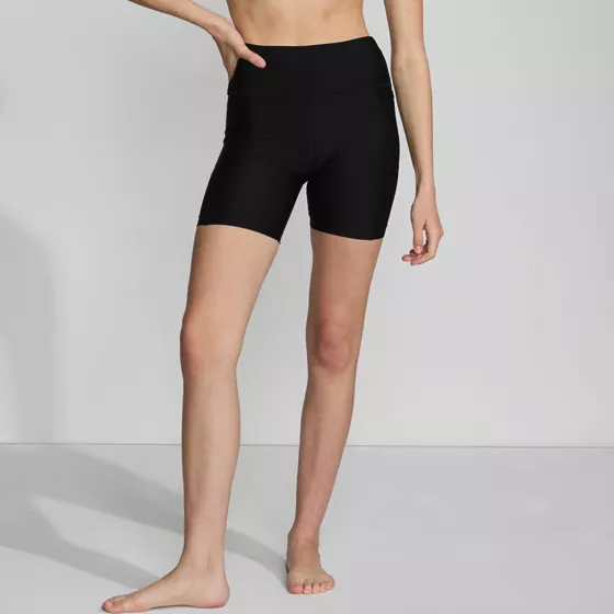 Women's 6" High Waisted Bike Swim Shorts - primary