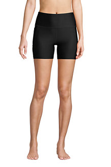 Women's Chlorine Resistant High Waisted 6ins Swim Cycling Shorts
