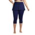 Women's Plus Size High Waisted Modest Swim Leggings with UPF 50 Sun Protection, Front