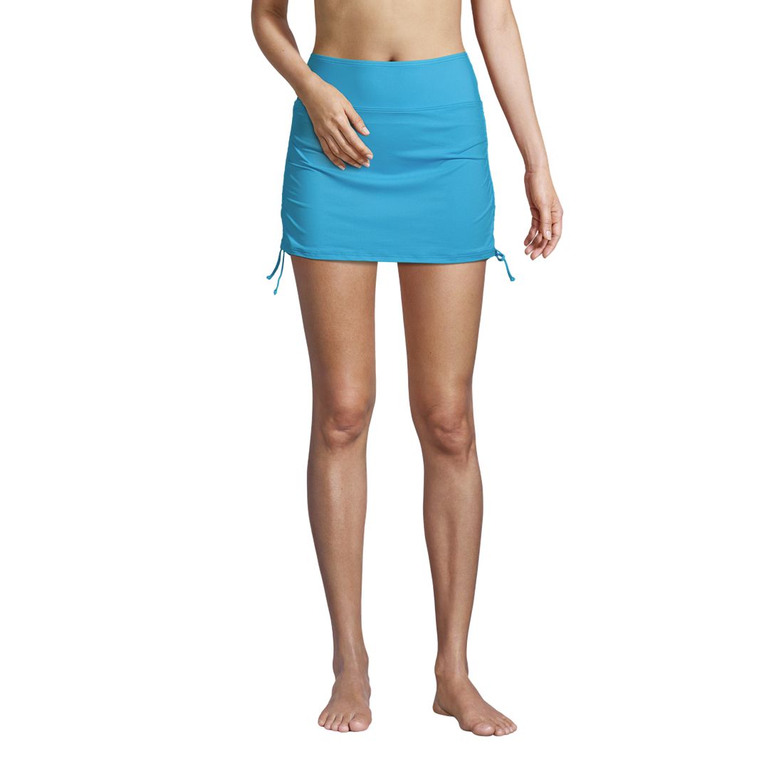 Women's Chlorine Resistant Tummy Control Adjustable Swim Skirt Swim Bottoms