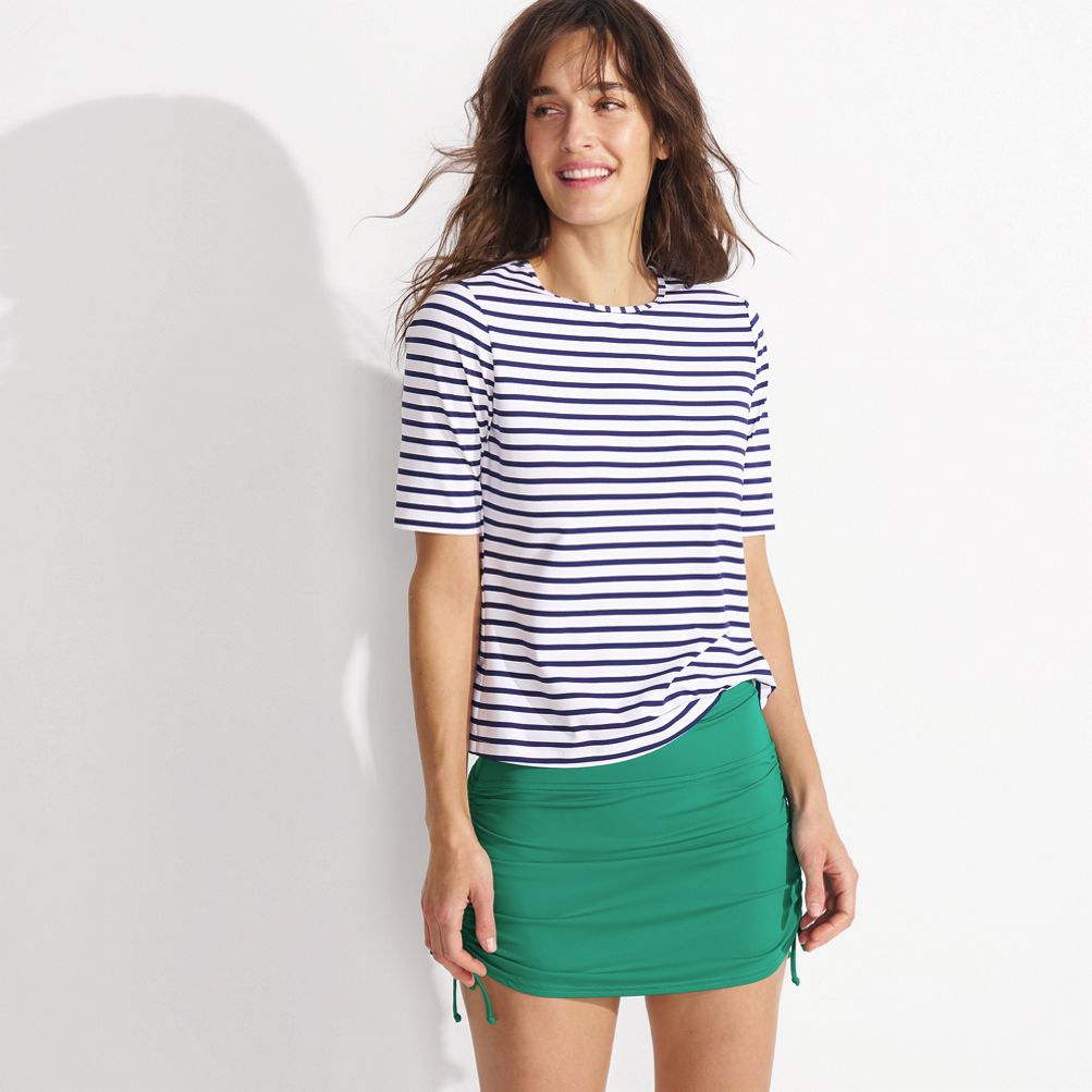 Lands end wrap 2025 mini swim skirt