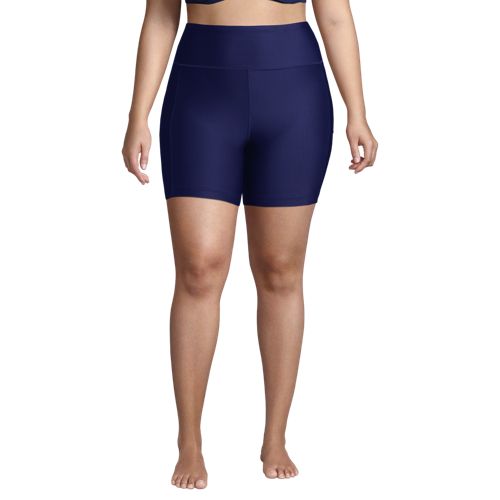 Plus Size Supima® Navy Bike Short