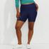 Women's Plus Size 6" High Waisted Bike Swim Shorts, Front