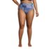 Women's Plus Size Chlorine Resistant Retro High Waisted Bikini Bottoms, Front