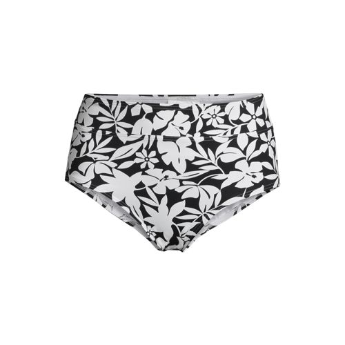 Women's Chlorine Resistant Tummy Control High Waisted Bikini Swim Bottoms  Print