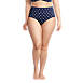 Women's Plus Size Chlorine Resistant Tummy Control High Waisted Bikini Swim Bottoms Print, Front