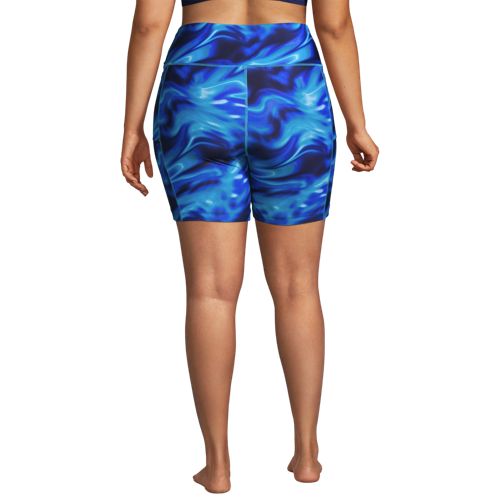 Women's Chlorine Resistant High Waisted 6 Bike Swim Shorts with UPF 50 Sun  Protection