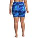 Women's Plus Size Chlorine Resistant High Waisted 6" Bike Swim Shorts with UPF 50 , Back