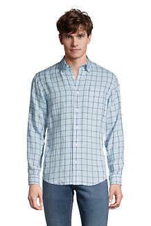 Men's Roll Sleeve Linen Shirt 