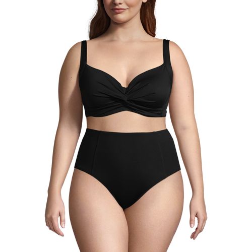 Women's Chlorine Resistant Twist Front Underwire Bikini Swimsuit