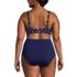 Women's Plus Size Chlorine Resistant Twist Front Underwire Bikini Swimsuit Top , Back
