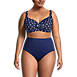 Women's Plus Size DD-Cup Chlorine Resistant Twist Underwire Bikini Swimsuit Top Adjustable Straps, Front