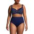 Women's Plus Size Chlorine Resistant Twist Front Underwire Bikini Swimsuit Top , Front