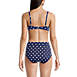 Women's Chlorine Resistant Twist Front Underwire Bikini Swimsuit Top Adjustable Straps, Back