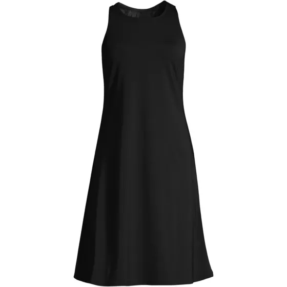 Women's Chlorine Resistant Scoop Neck Dresskini Swim Cover-up Dress No Panty - primary