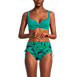 Women's Chlorine Resistant Twist Front Underwire Bikini Swimsuit Top Adjustable Straps, Front