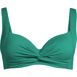 Women's Chlorine Resistant Twist Front Underwire Bikini Swimsuit Top Adjustable Straps, Front
