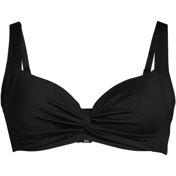 Women's Chlorine Resistant Twist Front Underwire Bikini Swimsuit Top - primary
