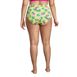 Women's Plus Size Chlorine Resistant Twist Front Retro High Waisted Bikini Bottoms, Back