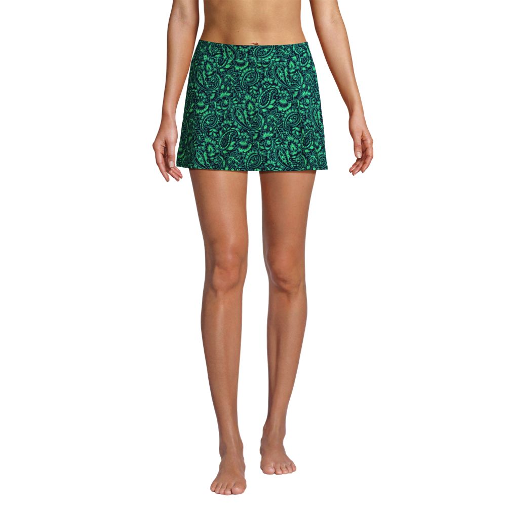 Women's Chlorine Resistant Tummy Control Swim Skirt Swim Bottoms