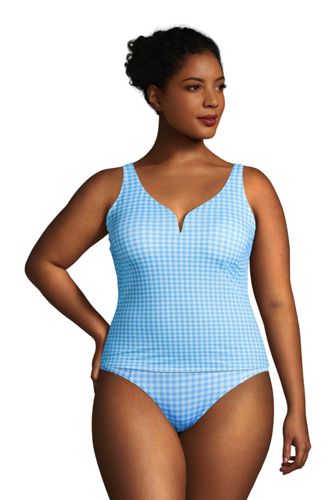 plus size high neck swim top