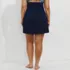 Women's Plus Size Ultra High Waisted Swim Skirt , Back