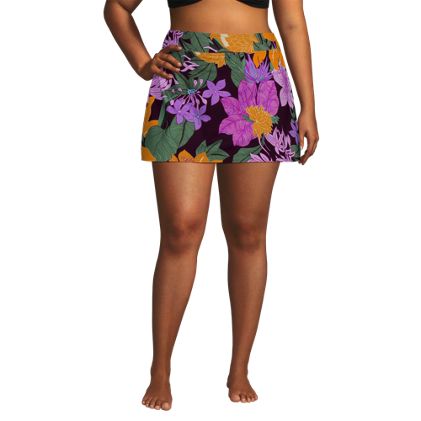Women's Plus Size Tummy Control Swim Skirt  - image 1