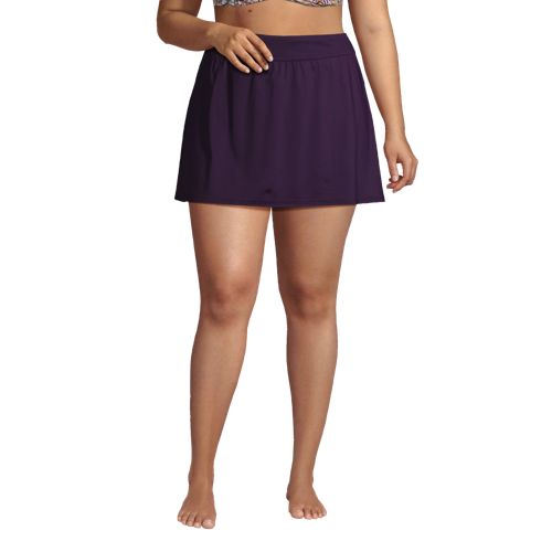 Women's Lands' End Comfort Waist UPF 50 Swim Skirt, Size: 16 Petite, Drk  Purple - Yahoo Shopping