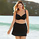 Women's Plus Size Chlorine Resistant Tummy Control Swim Skirt Swim Bottoms, alternative image