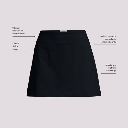 Women's Tummy Control Swim Skirt , alternative image