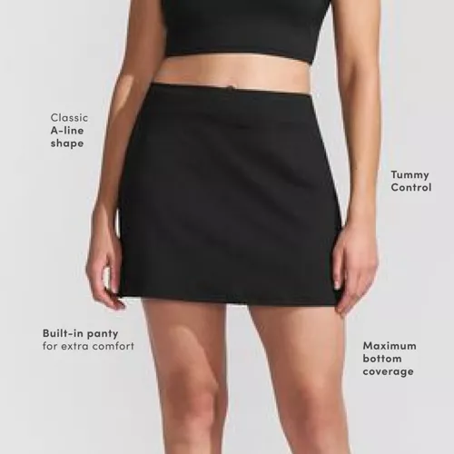 Women's Tummy Control Swim Skirt , alternative image