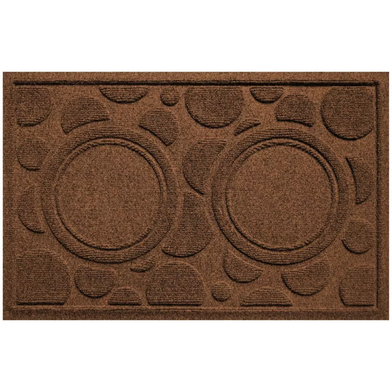 Matterly Waterhog® Dots Dog Bowl Mat, Front