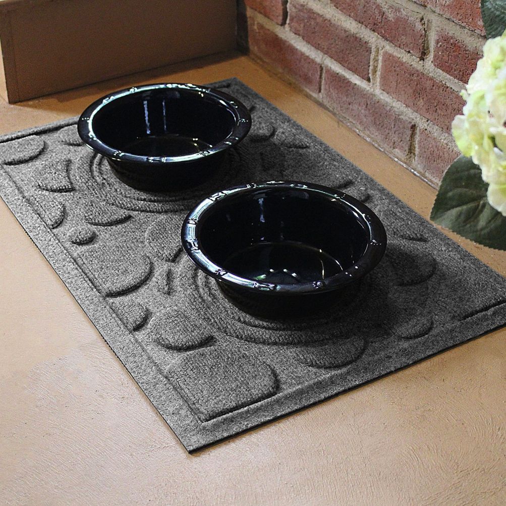 Bungalow Flooring Waterblock Dots Dog Bowl Mat