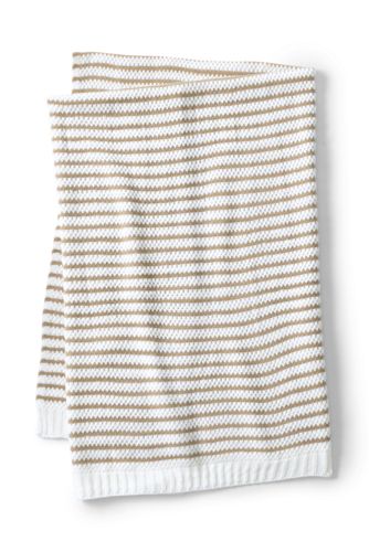 Stripe Knit Throw Blanket - Land’s End