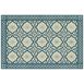Bungalow Flooring Skid Resistant Medallion Print Floor Mat, Front