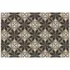 Matterly Skid Resistant Floral Mosaic Floor Mat, Front