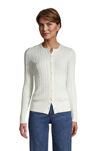 lands end women's cotton sweaters