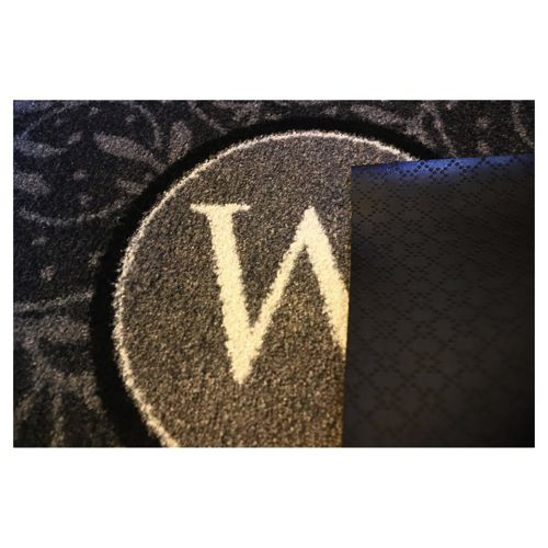 Matterly Monogrammed Wisteria Doormat - Standard, Back