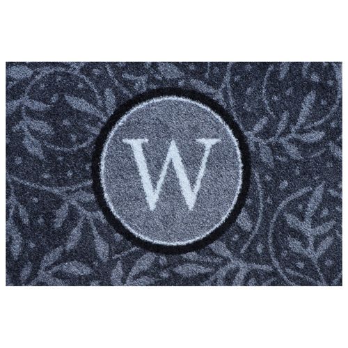 Matterly Monogrammed Wisteria Doormat - Standard, Front