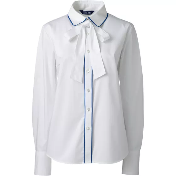Women's Tie Neck Blouse - primary