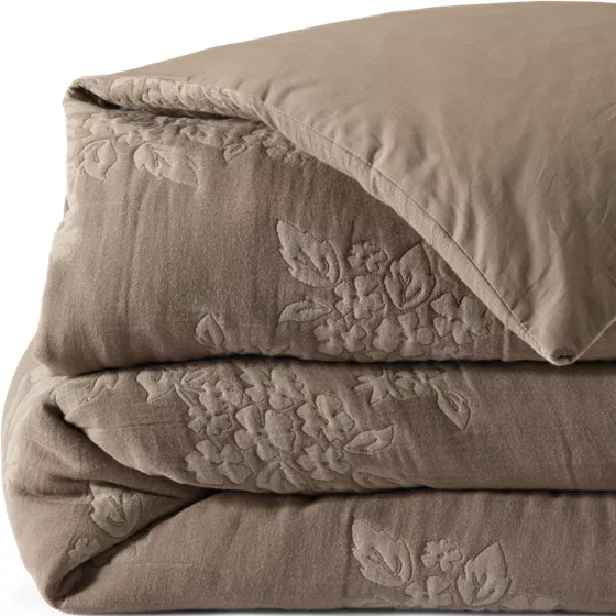 Cotton Matelasse Duvet Bed Cover and Sham - primary