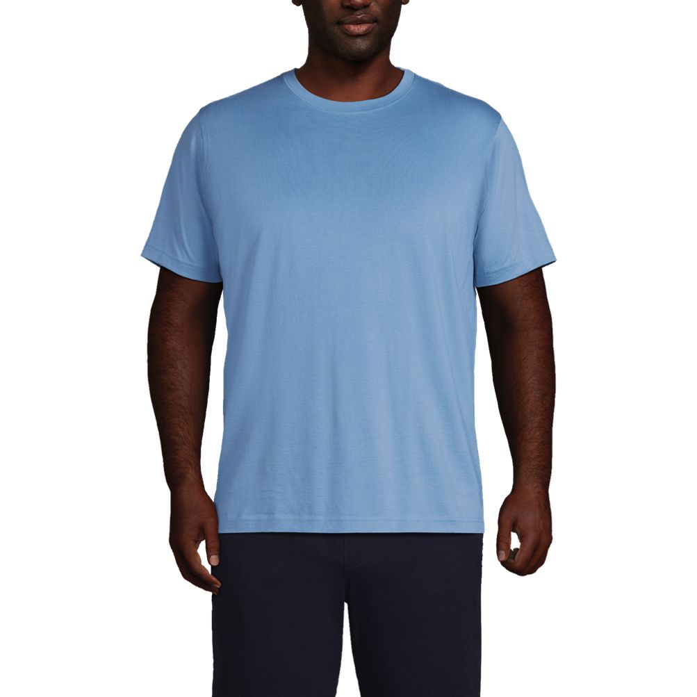 Men's Big and Tall Short Sleeve Supima Tee | Lands' End