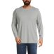 Men's Big and Tall Long Sleeve Cotton Supima Tee, Front