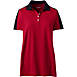 Women's Short Sleeve Color Block Polyester Polo Shirt, Front