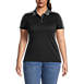 Women's Plus Size Short Sleeve Color Block Polyester Polo Shirt, Front